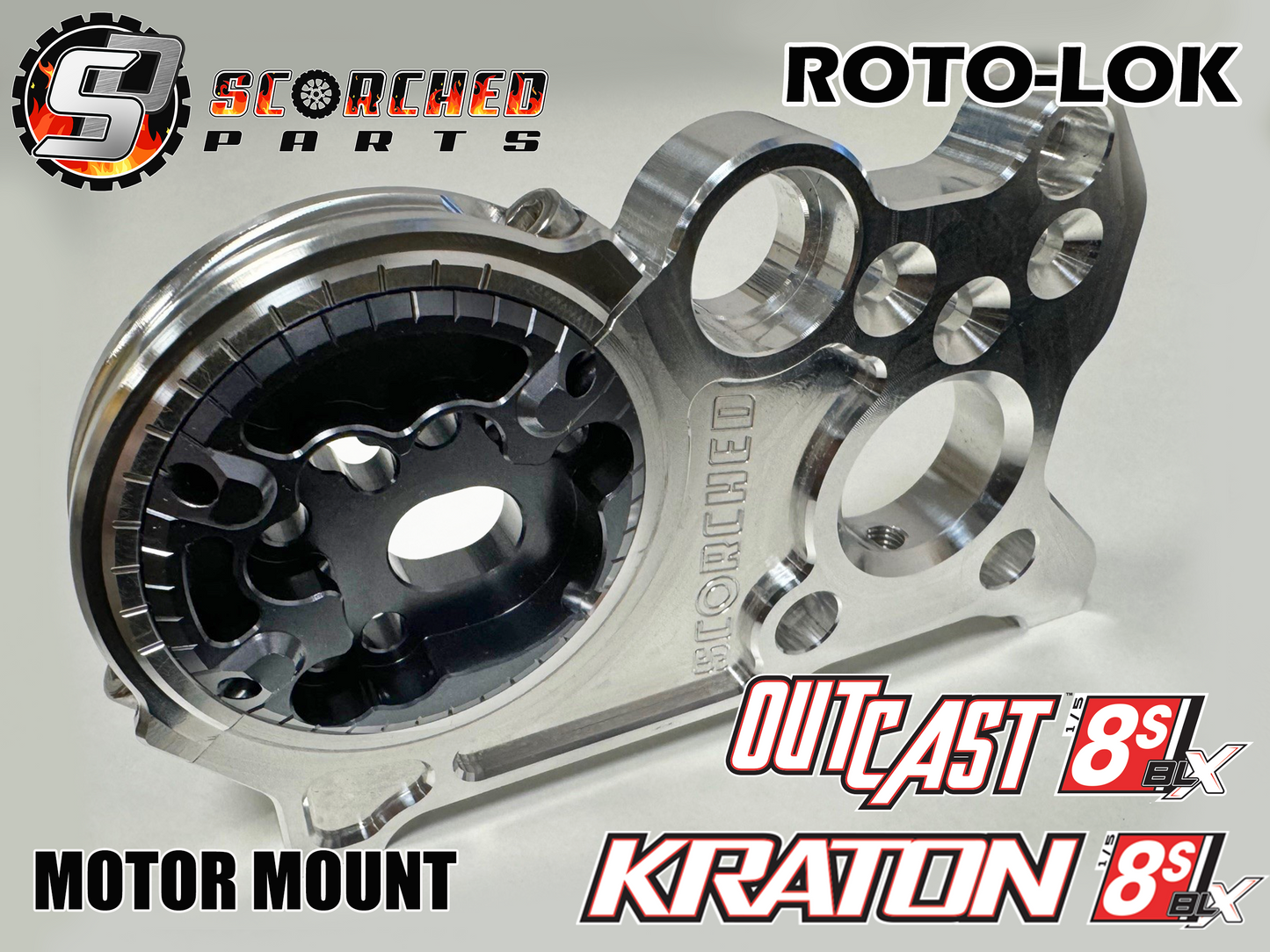 Roto-lok Motormount - for Arrma 8s Kraton and Outcast