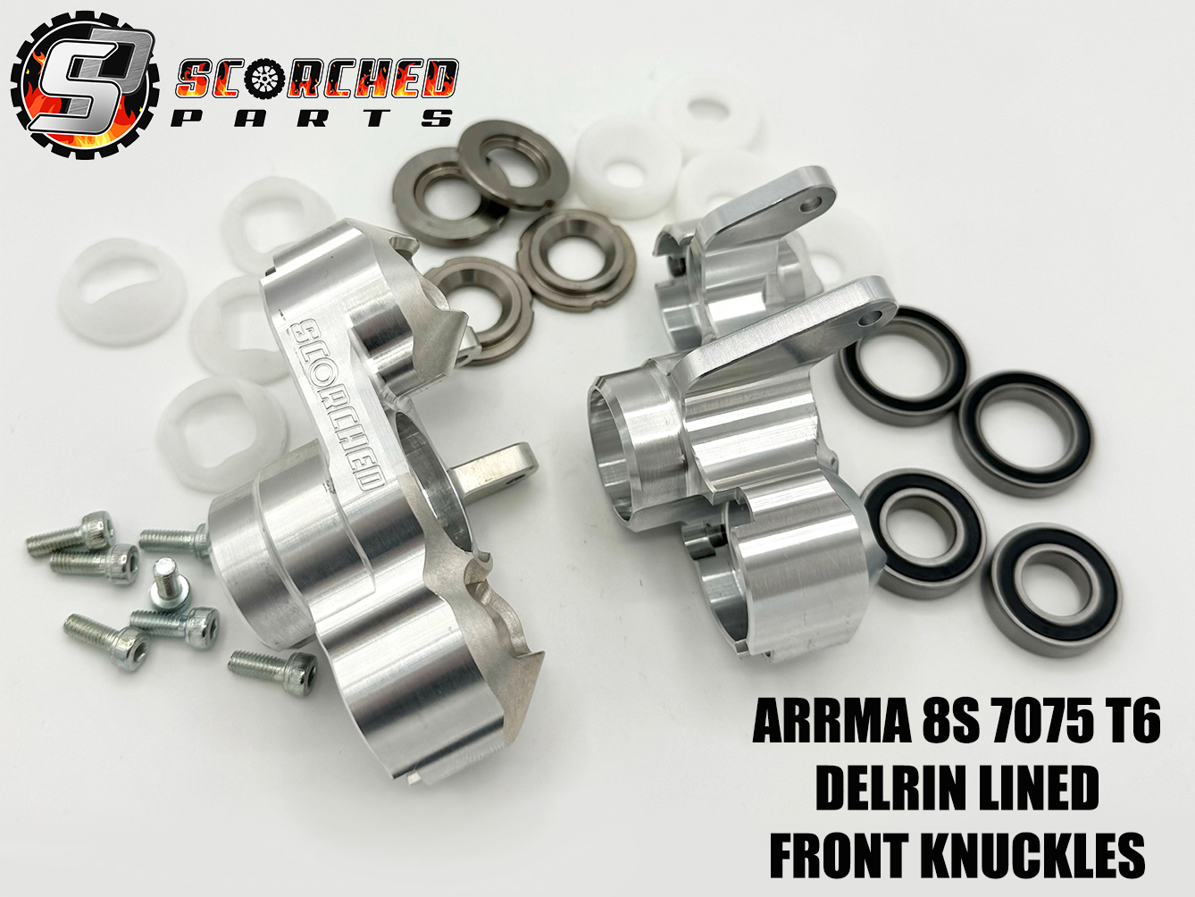 Steering Knuckle Front Hub Pair - for Arrma Kraton 8s / Outcast 8S