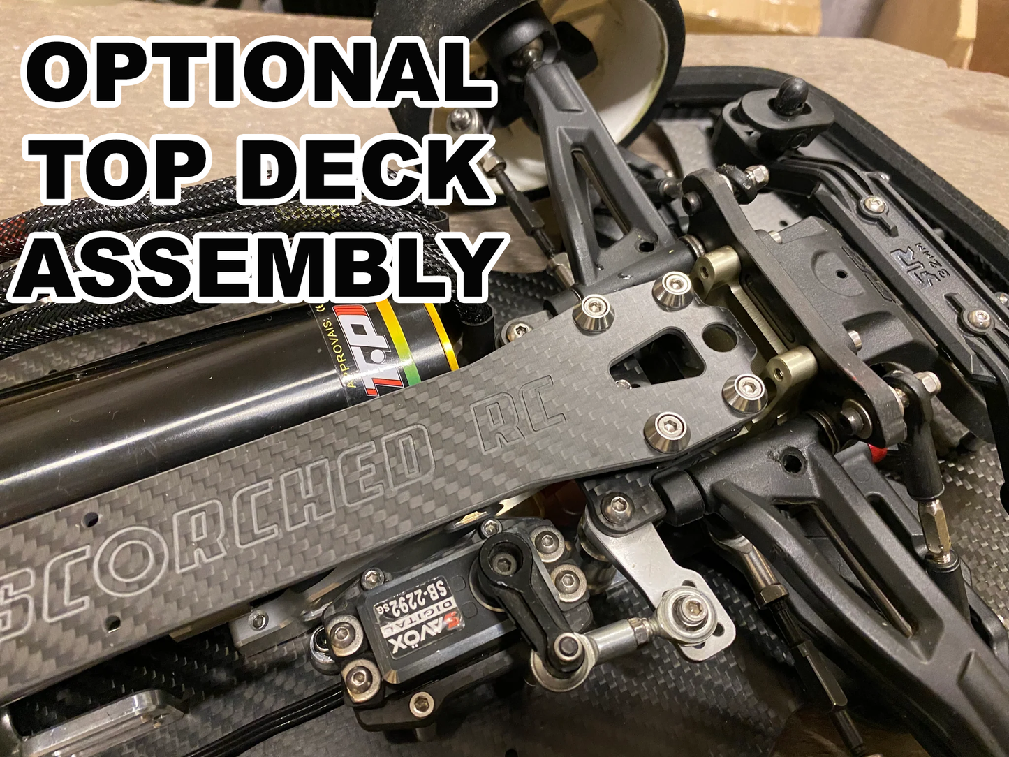 Carbon Fibre Chassis kit - 360mm Wheelbase 1/8, for Arrma