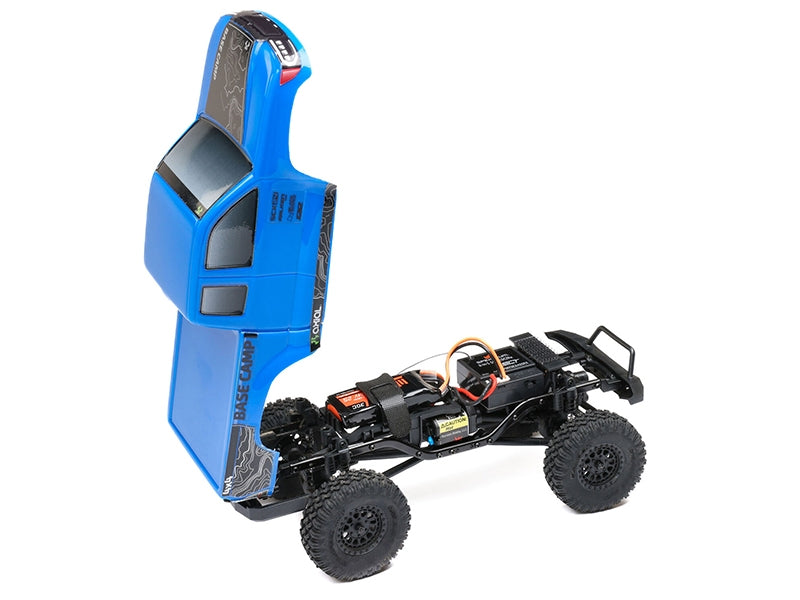 Axial 1/24 SCX24 Base Camp 4WD Rock Crawler RTR with Battery and Charger - Blue C-AXI-1219T2