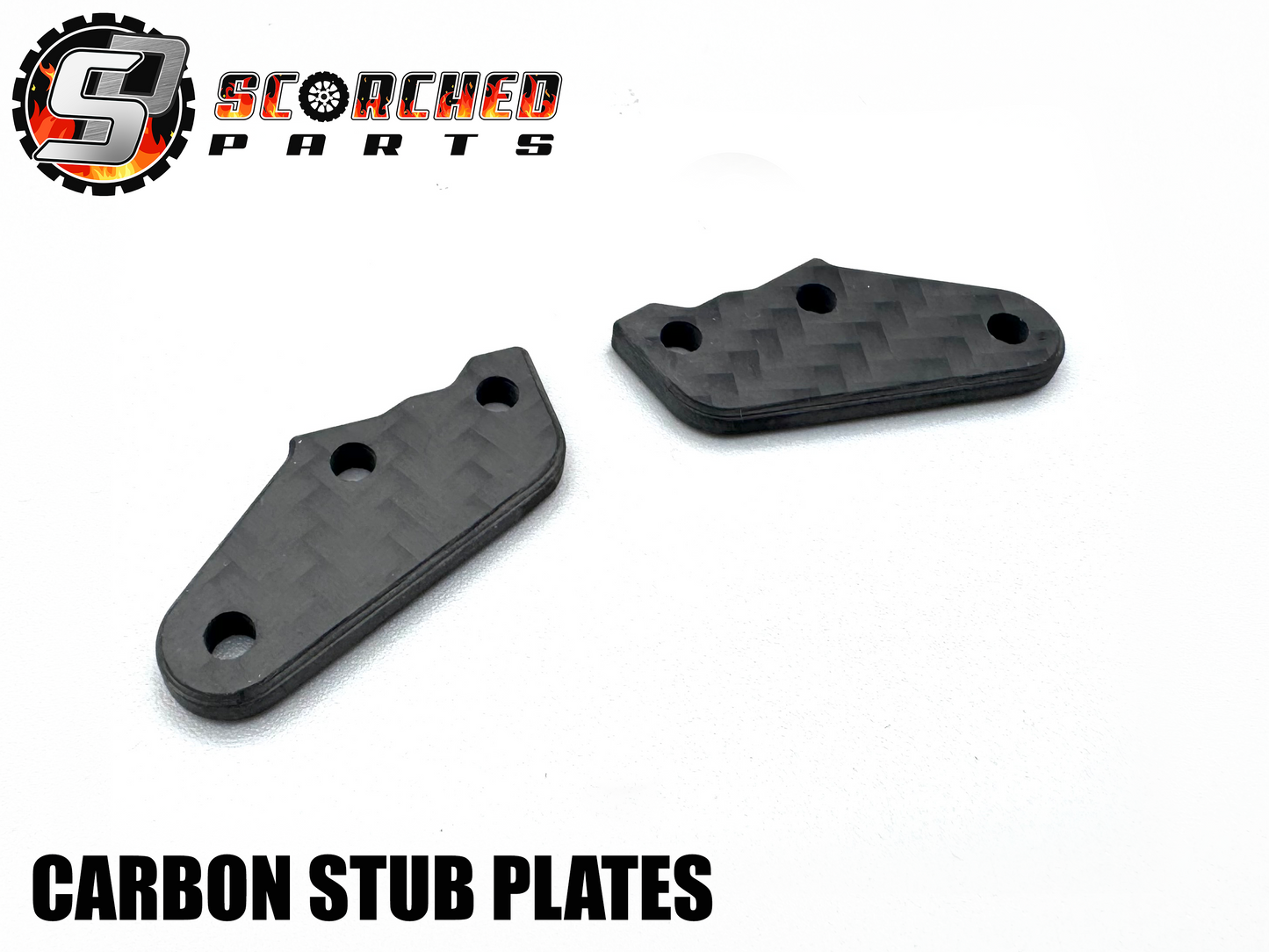 Carbon Fibre Steering Stub Plate Pair - for Arrma 6s and 1/7th