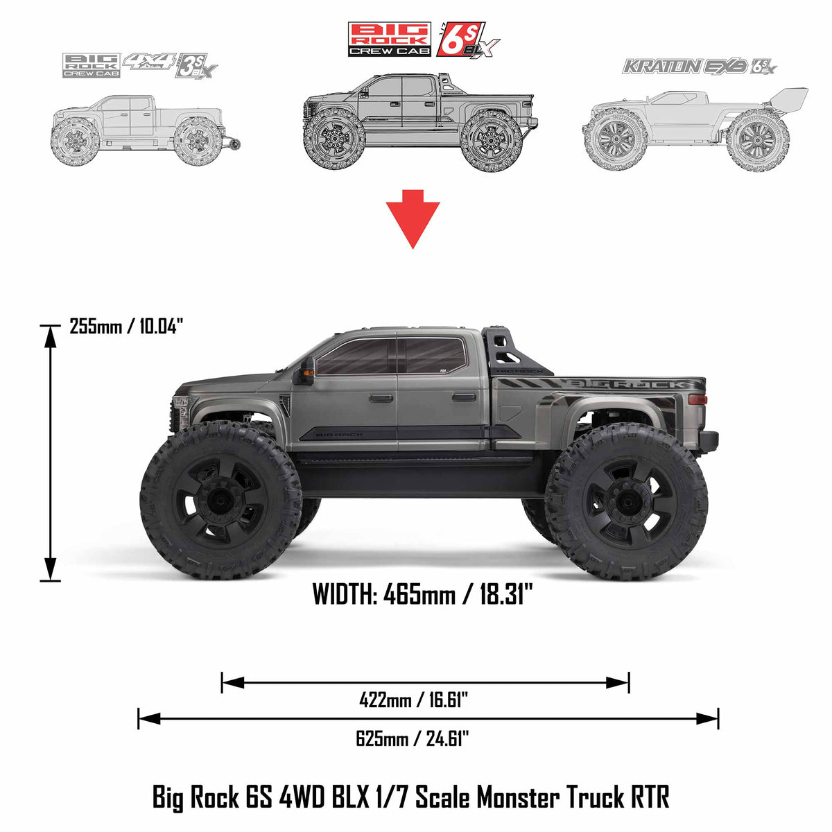 Arrma big deals rock 3s