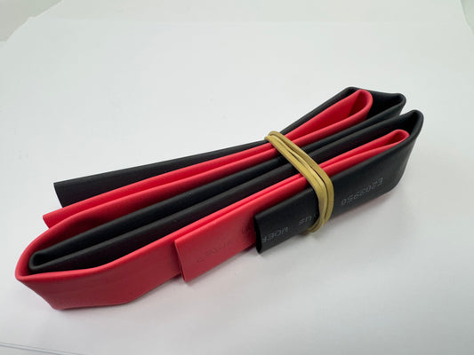 Heat Shrink Adhesive Lined  (3:1 Shrink Ratio) -  12.7 - 4.0mm ID Red and Black.