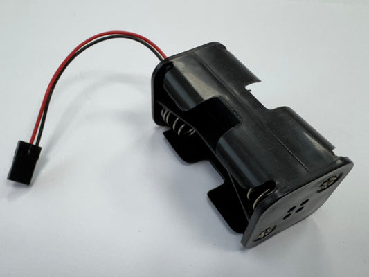 Receiver Battery Holder Case For 4 AA Batteries - Futaba Plug