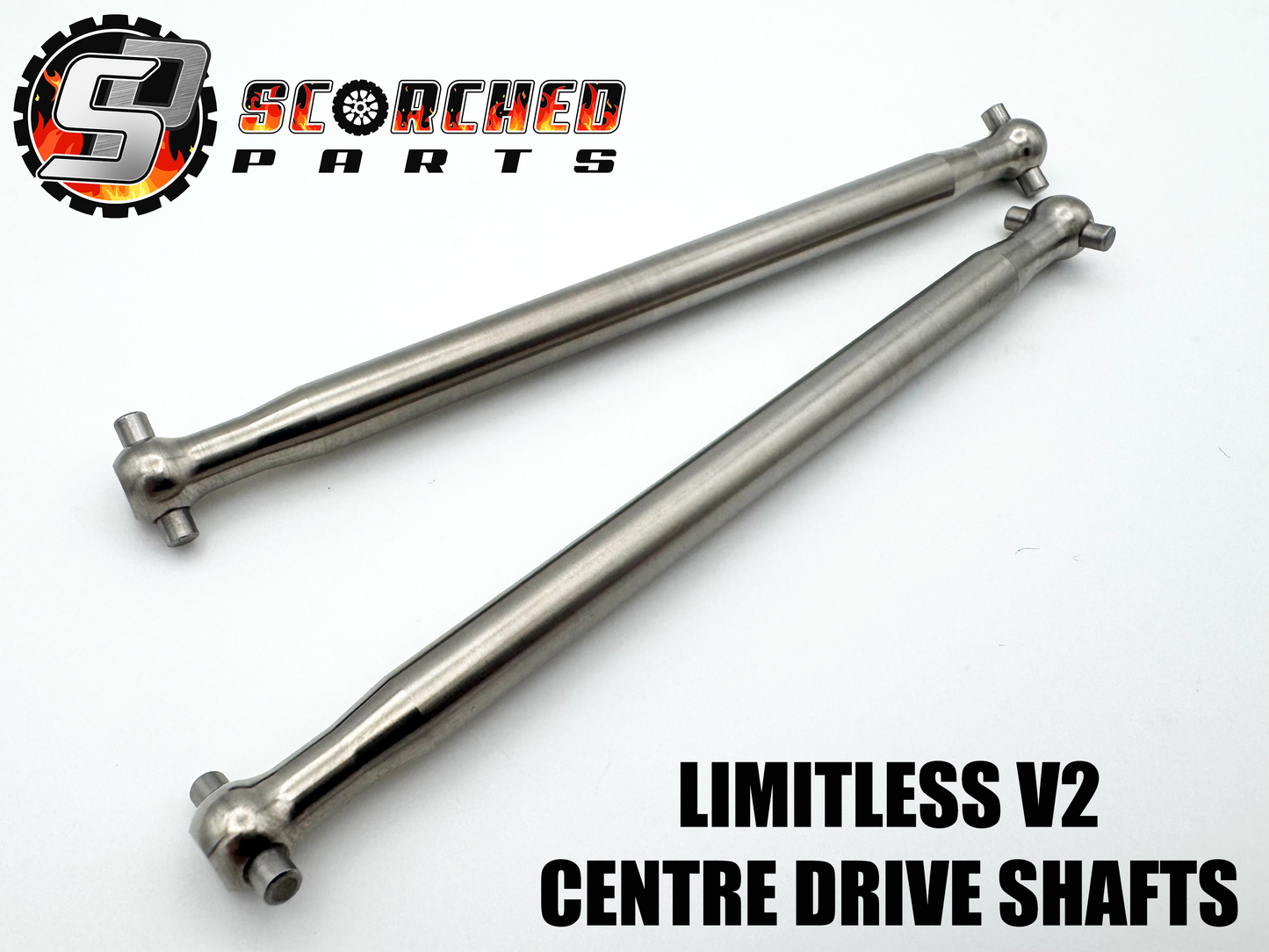 Titanium Centre Drive Shaft Pair - for Arrma Limitless V2
