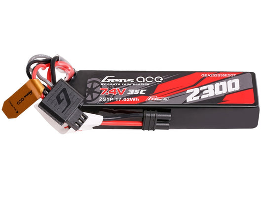 Gens Ace LiPo G-Tech 2S Car 7.4V 2300mAh 35C with iEC2 (1/18 Grom)