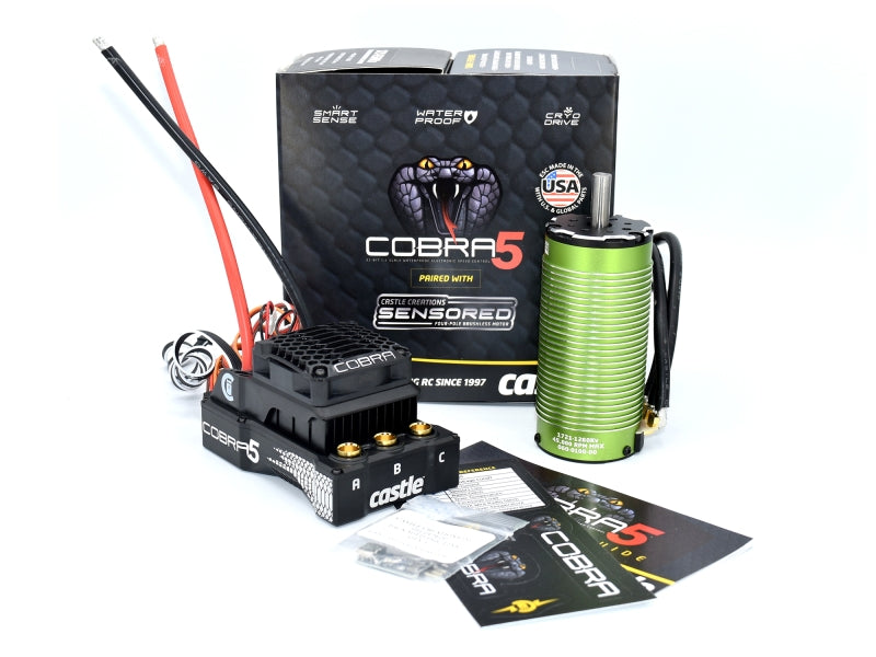 Castle COBRA 5, 8S, 33.6V ESC, 20A PEAK BEC W/2028-800KV
