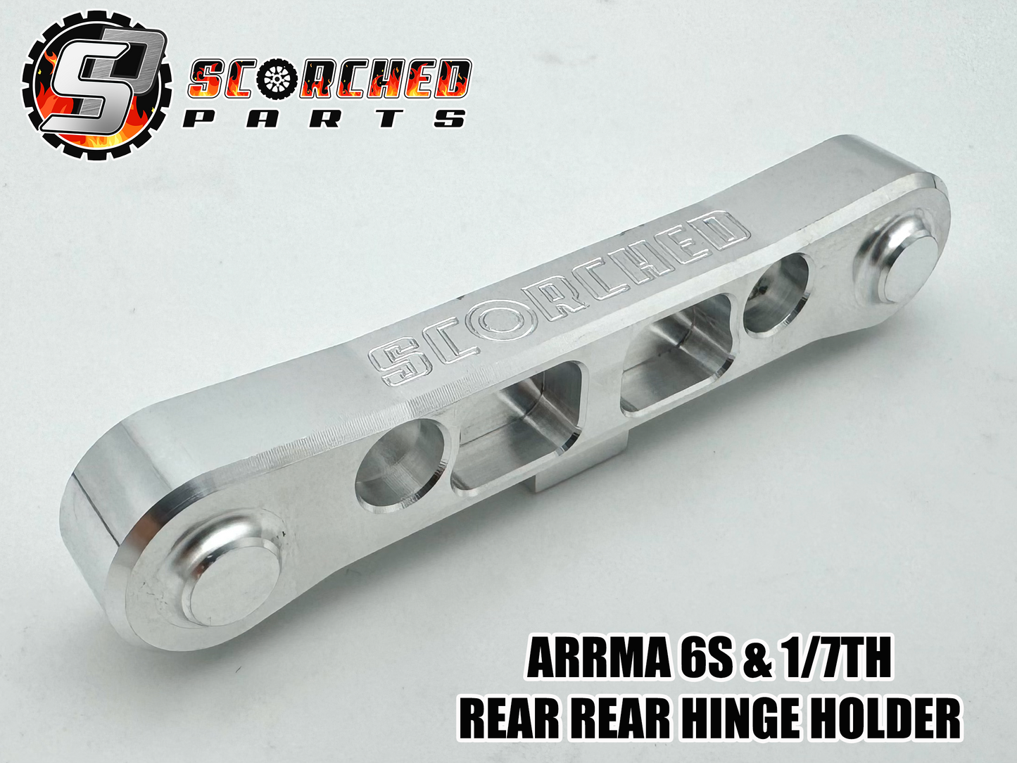 Full 5pc Hinge Pin Holder set 7075 T6 - for Arrma Kraton Notorious V6 / EXB