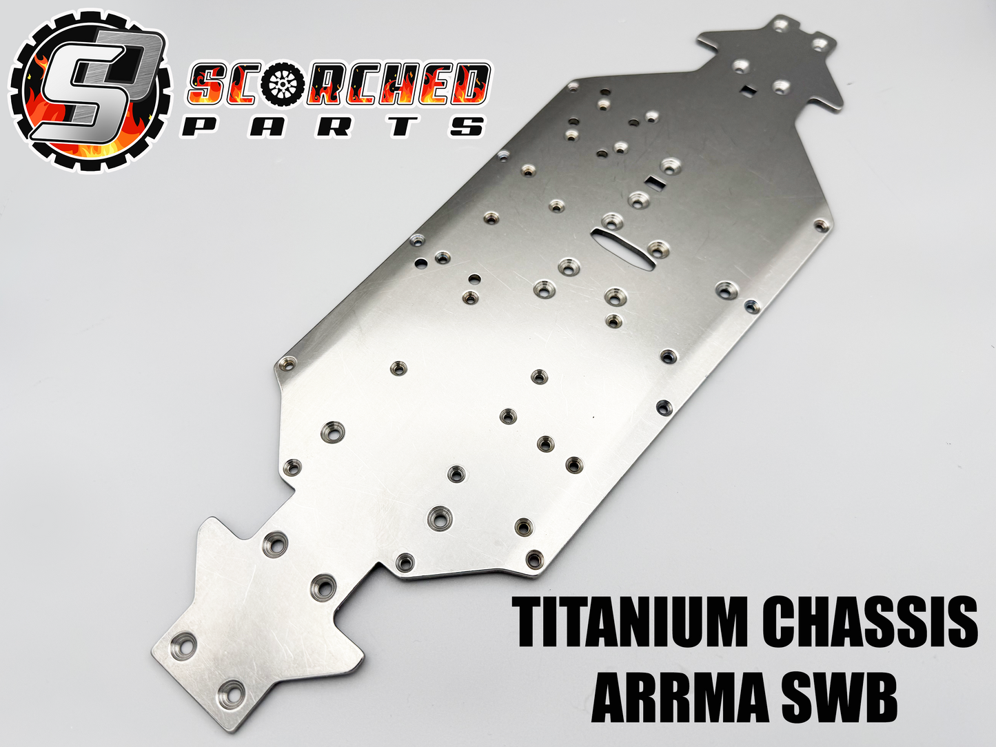 Titanium Chassis - for Arrma 6s SWB Outcast, Notorious, Typhon