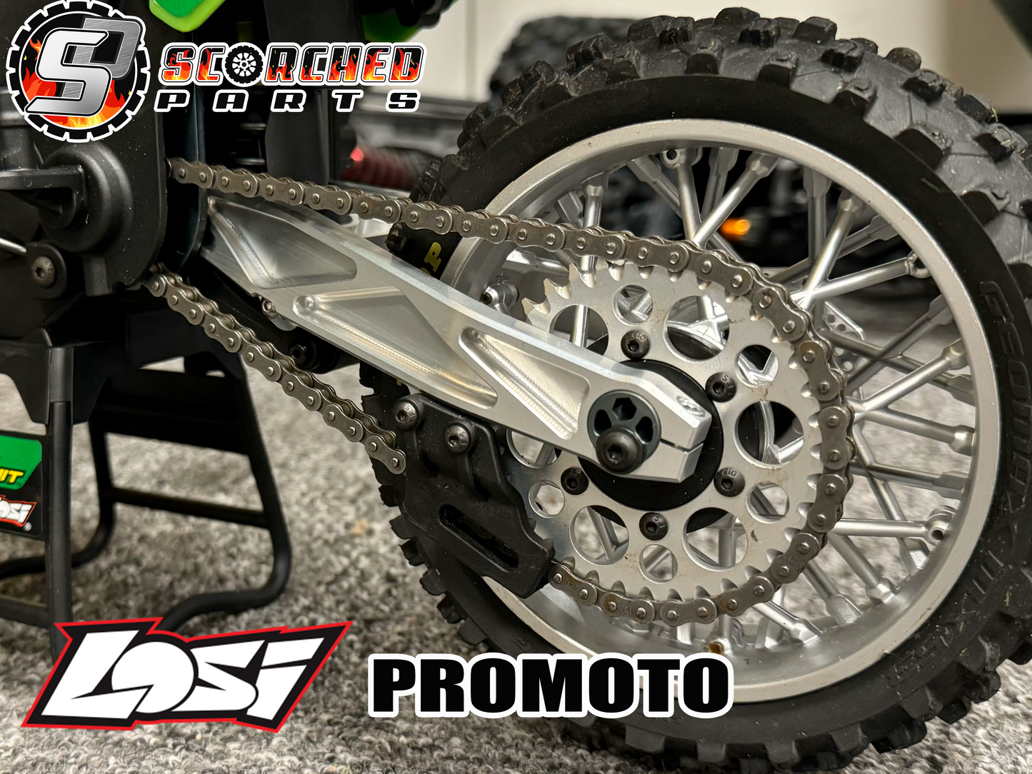 SCORCHED Aluminium 7075 Swingarm - LOSI Promoto MX/SM