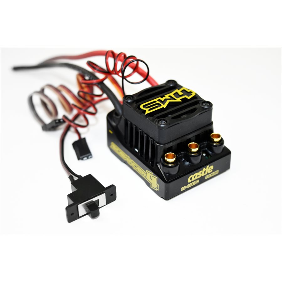 Castle Sidewinder 4, 2-3S, WP ESC with 1406-5700Kv Motor - 3.2mm Motor Shaft 010-0164-02