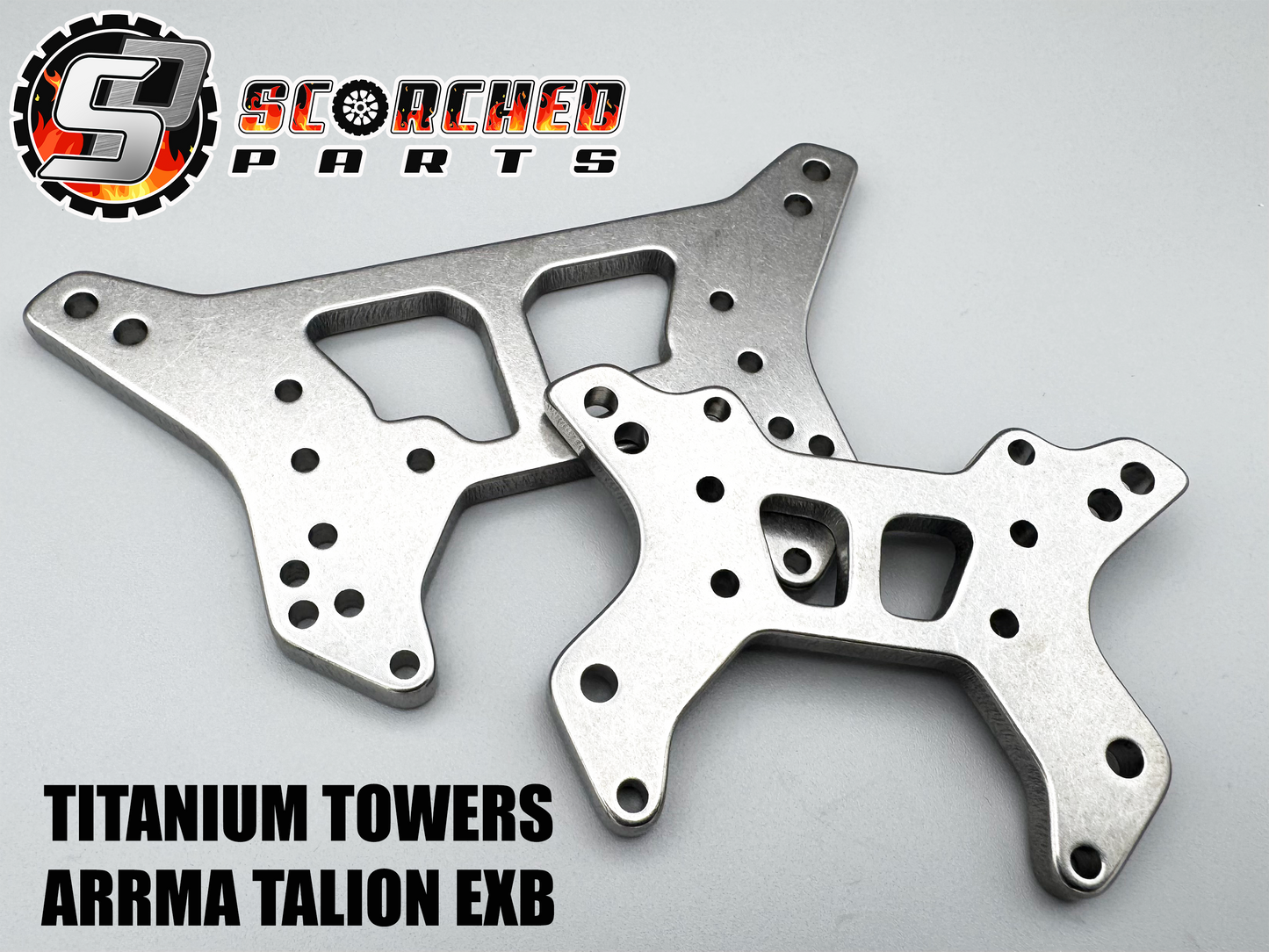 Titanium Shock Towers - for Arrma Talion EXB