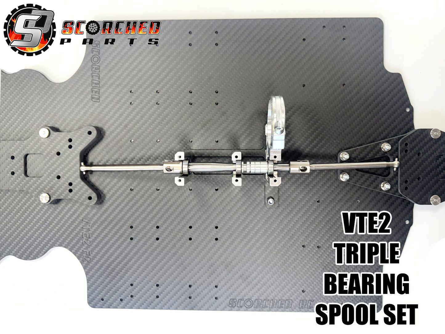 Triple Bearing Spool & shaft Set - Hobao VTE2