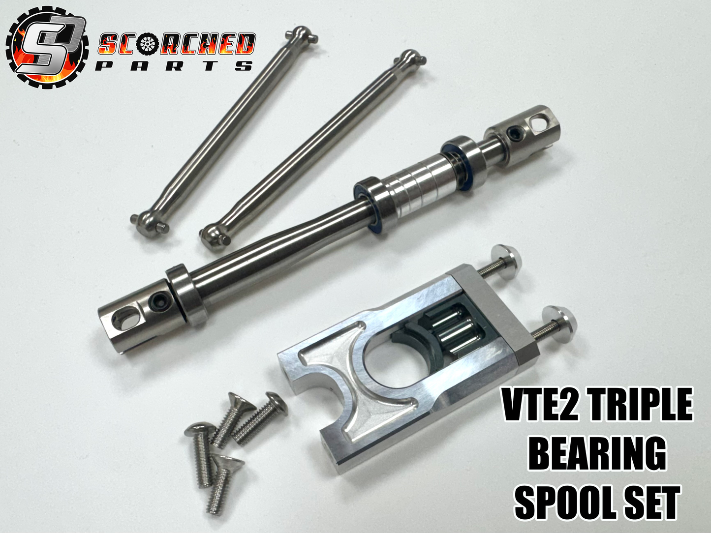 Triple Bearing Spool & shaft Set - Hobao VTE2