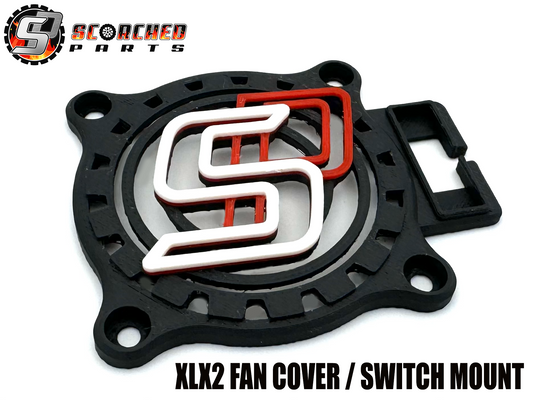 Scorched Fan Cover for Castle XLX2 / Cobra5 / ACE with switch holder
