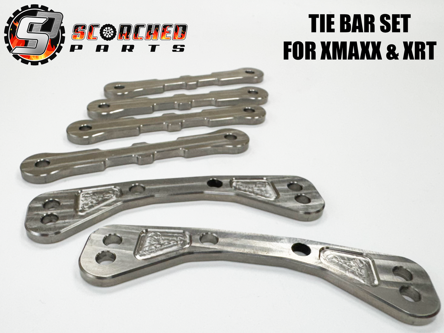 Titanium Hinge holders / Tie Bars- for Xmaxx & XRT
