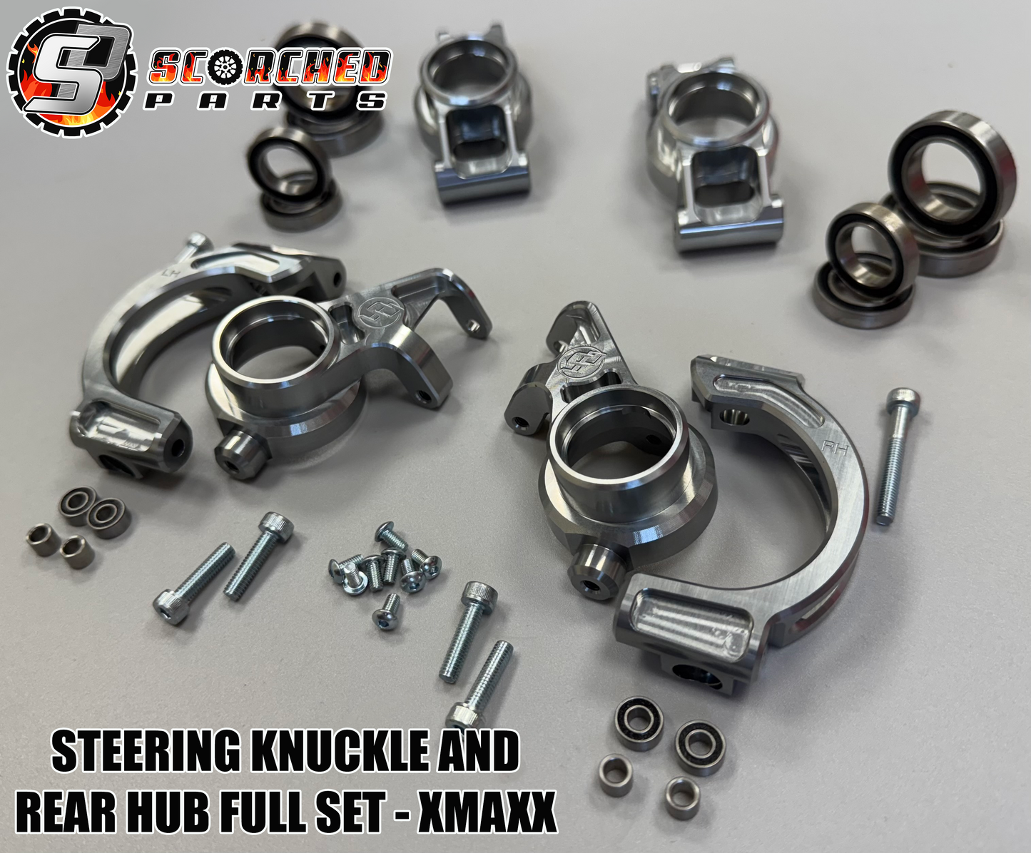 Billet machined Steering Knuckles and Rear Hubs- for Xmaxx & XRT
