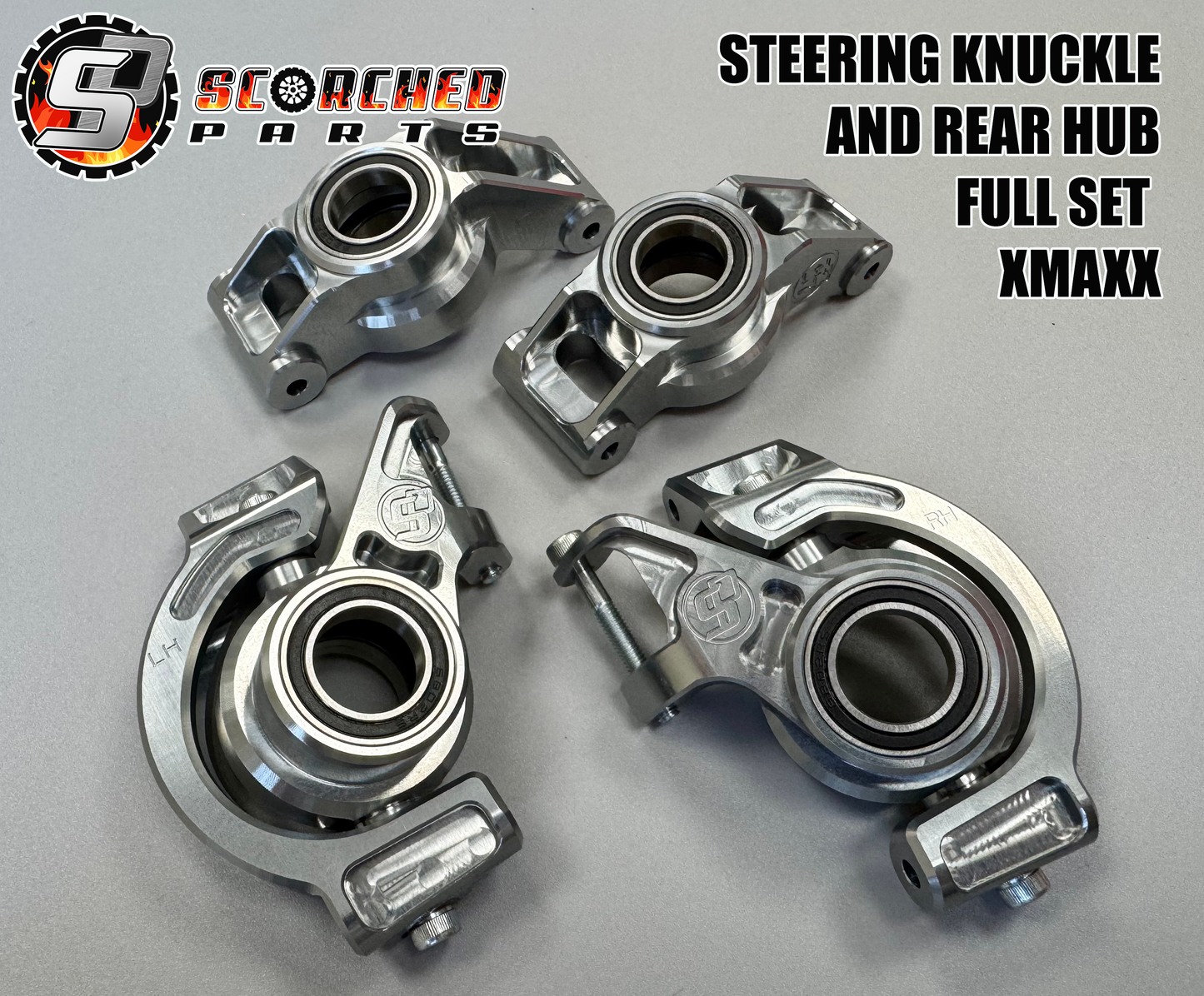 Billet machined Steering Knuckles and Rear Hubs- for Xmaxx & XRT