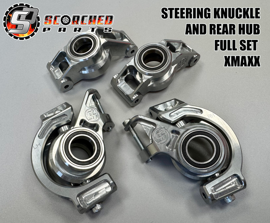Billet machined Steering Knuckles and Rear Hubs- for Xmaxx & XRT