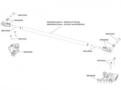 Arrma Center Brace Mounts (1/7th cars) Z-ARA320500