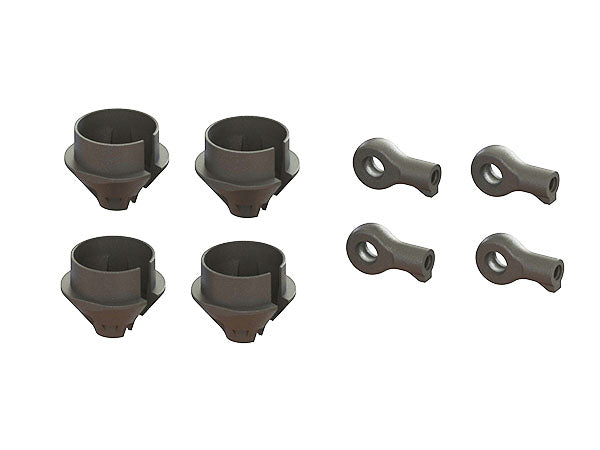 Arrma HD Shock Rod End and Spring Cup Set (2 Pair) ARA330608