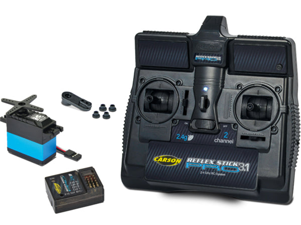 Carson Reflex 3.1 Stick Radio with Receiver & Servo (Tamiya Compatible)
