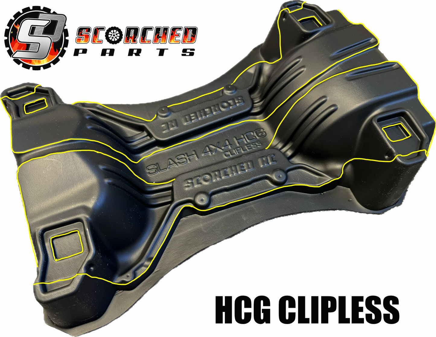 Inner Fender / Mudguards - Traxxas Slash 4x4 HCG CLIPLESS