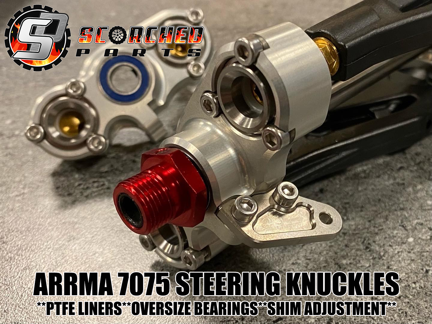 Steering Knuckle Front Pair - for Arrma Limitless/Infraction/Typhon