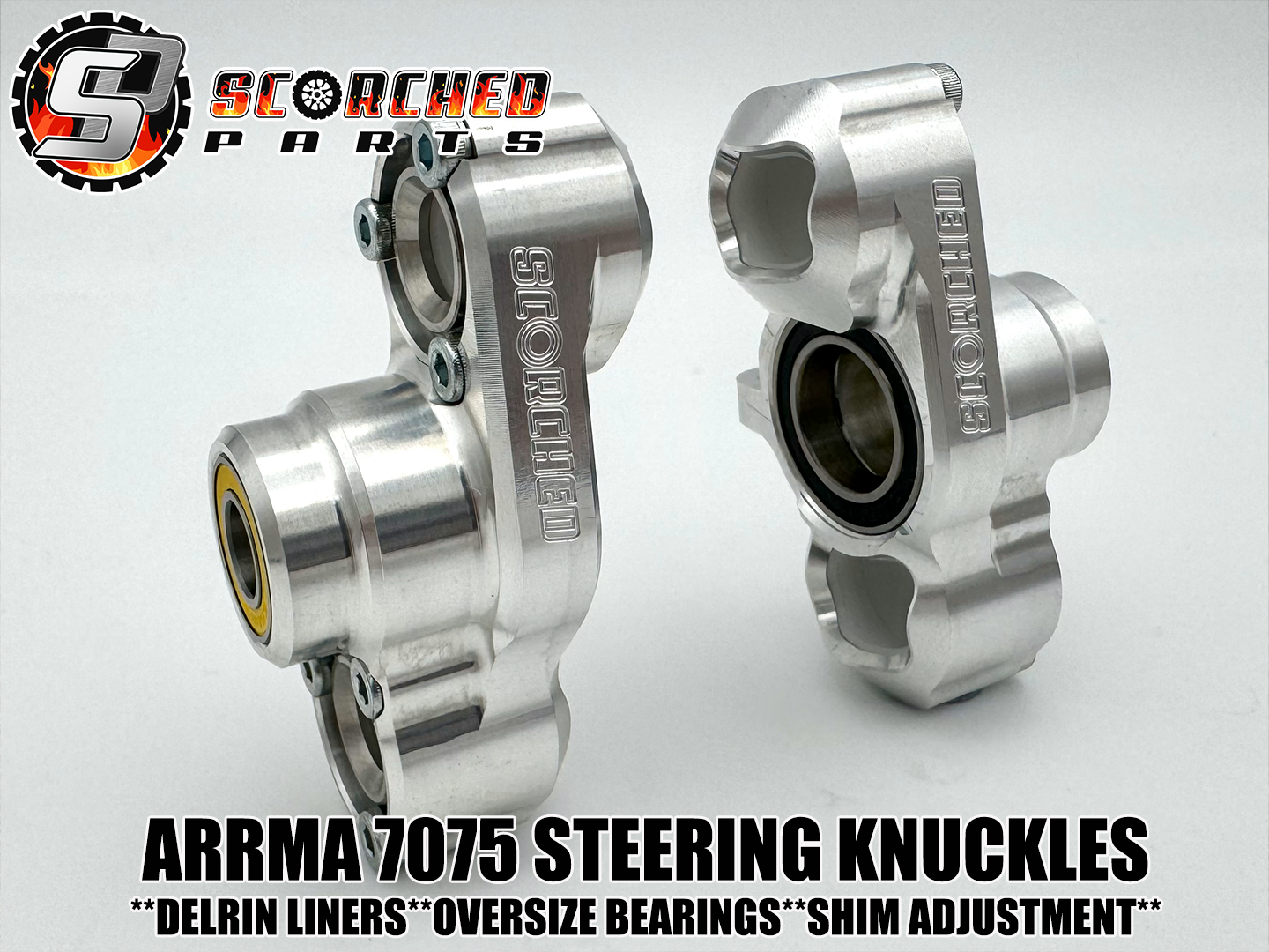 Steering Knuckle Front Hub Pair - for Arrma Kraton 6S, Outcast 6S, Big Rock 1/7