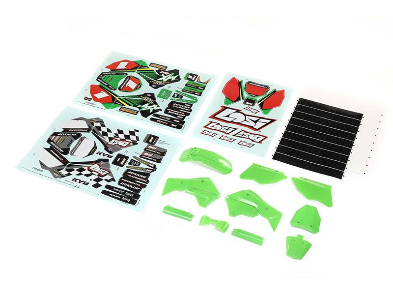 LOSI Promoto Green Plastics with Wraps: Promoto-MX Z-LOS260002