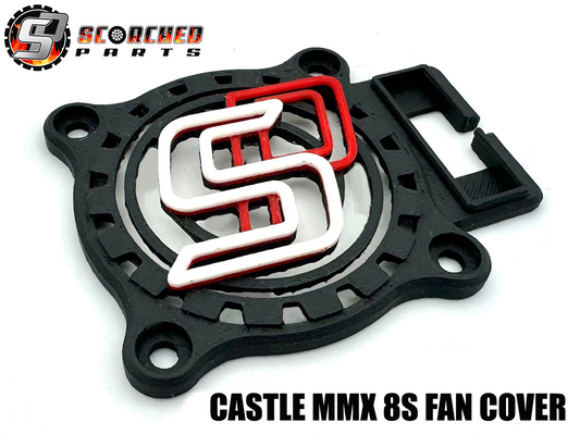 Scorched Fan Cover for Castle MMX 8S / Cobra 8 with switch holder