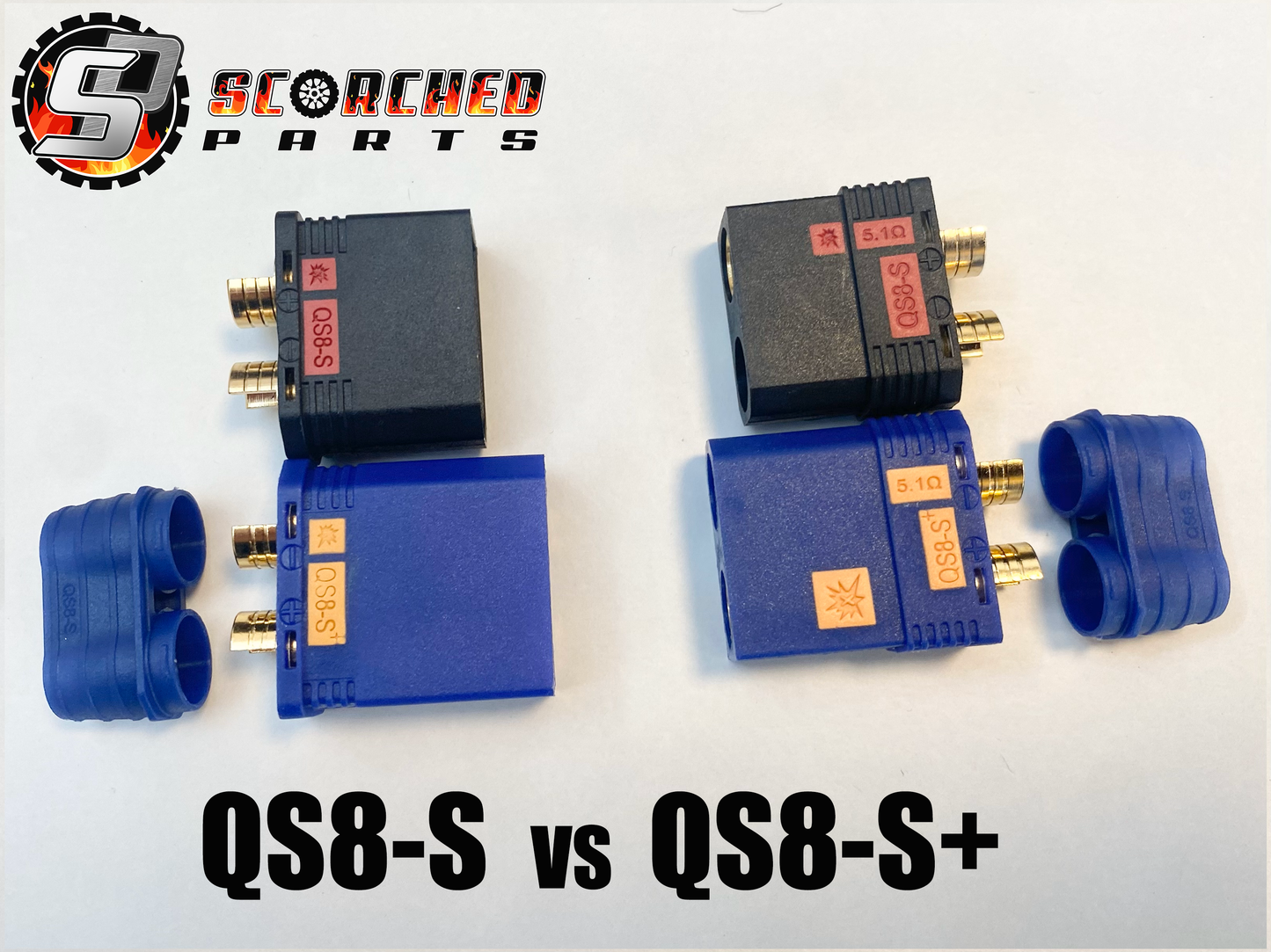 QS8-S+ NEW! High Power Antispark Connectors 15% higher Amp rating!