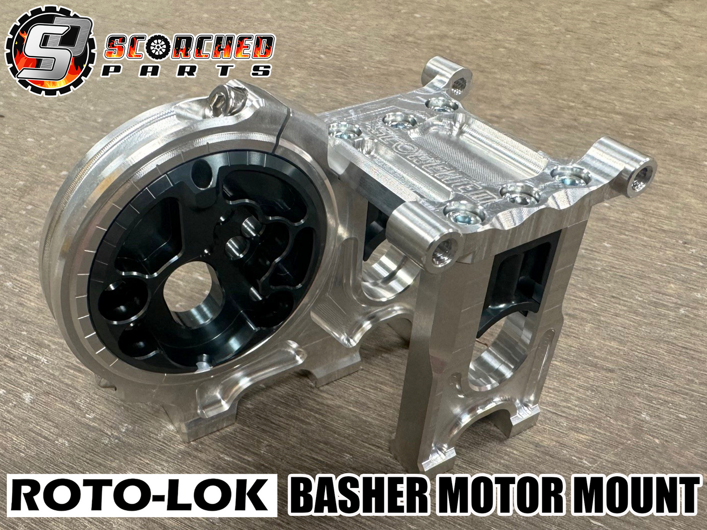 Roto-lok Motormount - for Arrma 1/8th 6s and 1/7th trucks BASHER VERSION