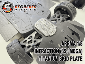 Titanium Skid Plate - for Arrma all Mega / 3S and 4S cars