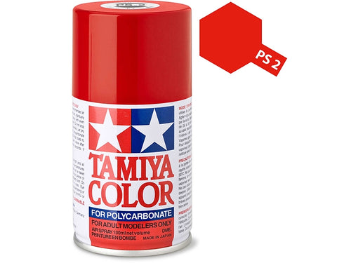 Tamiya PS-2 Red Polycarbonate Spray Paint