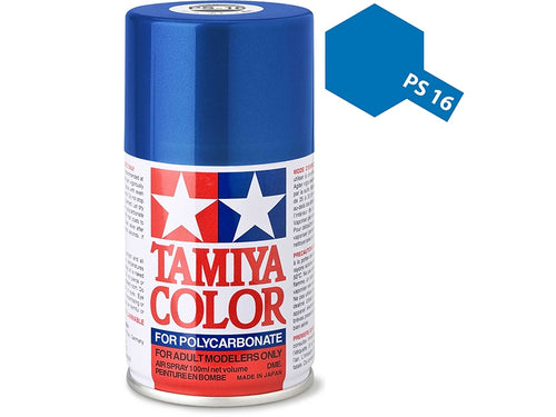 Tamiya PS-16 Metallic Blue Polycarbonate Spray