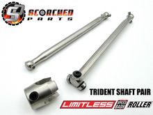 Load image into Gallery viewer, Trident Ball Bearing Titanium Centre Drive Shaft Pair - Both shafts for Arrma Limitless V2