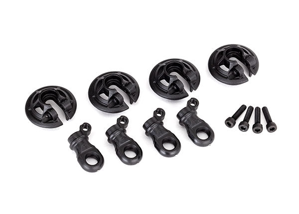 Traxxas Spring retainers, (4) Rustler / UDR TRX8459