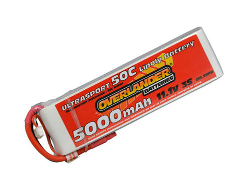 Overlander LiPo Battery Pack 5000mAh 3S 11.1V 50C Ultrasport