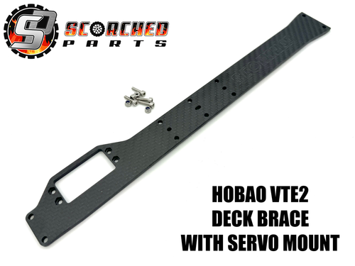 Carbon Fibre Top Deck Brace / Servo Mount - for Hobao VTE2