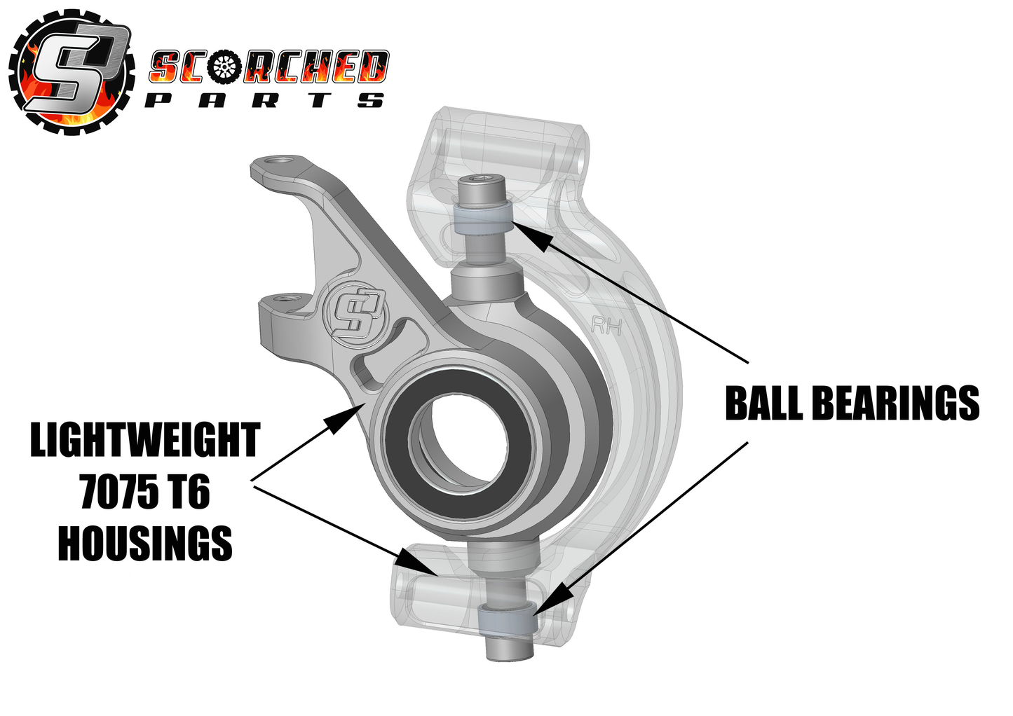 Billet machined Steering Knuckles and Rear Hubs- for Xmaxx & XRT