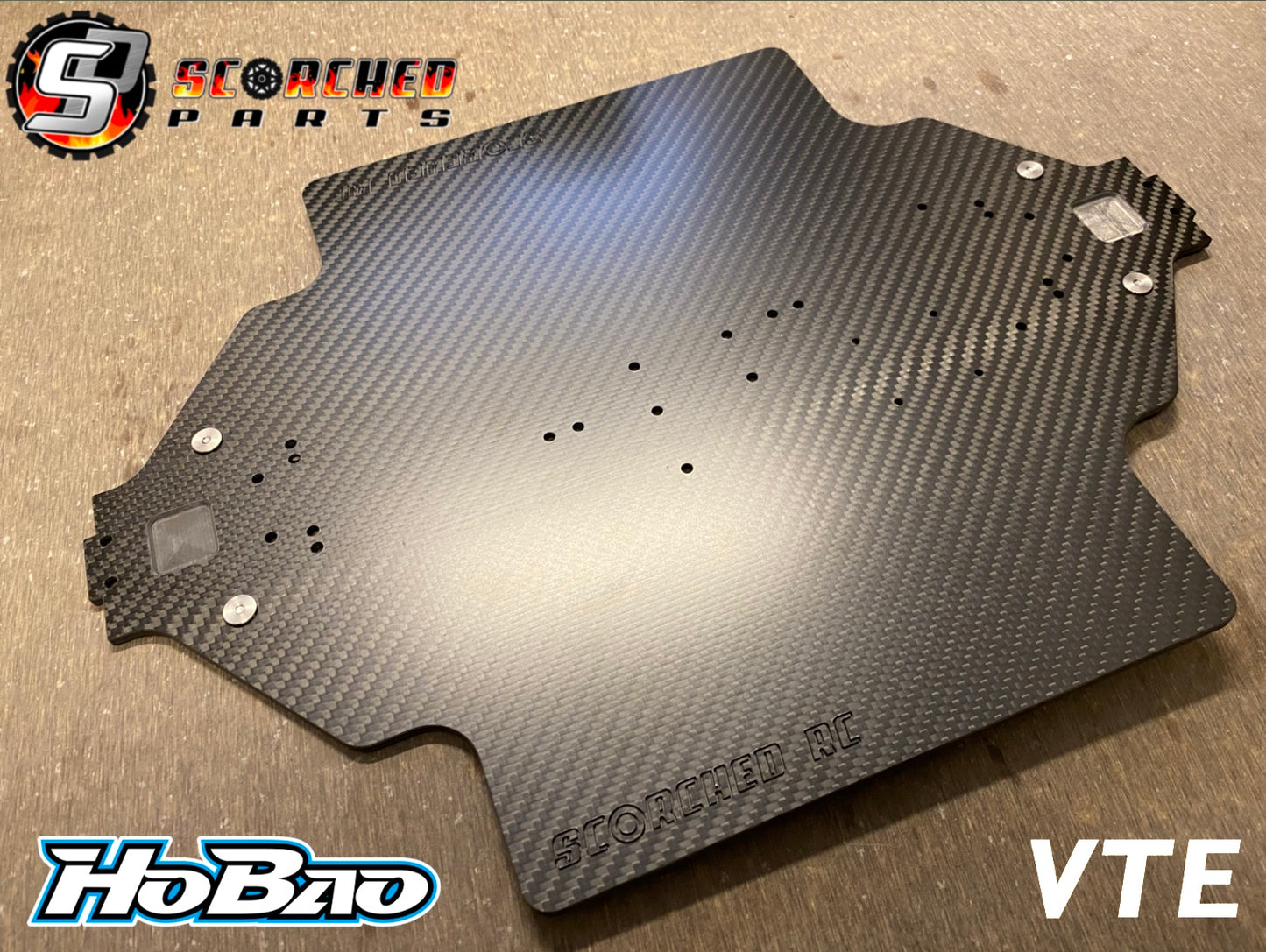 Carbon Fibre Chassis - for Hobao 1/8th VTE GT Width