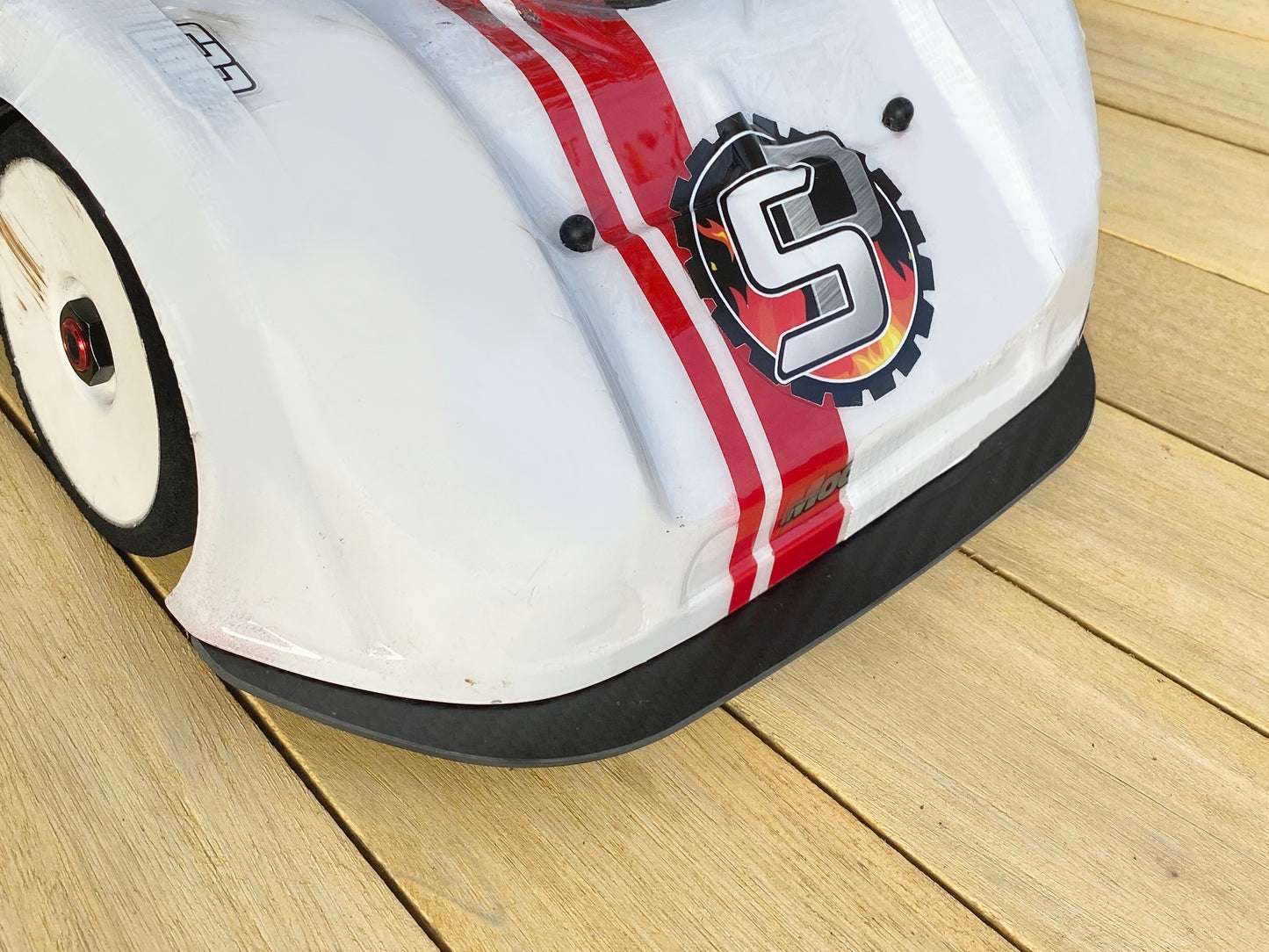 Carbon Fibre Front Splitter - for Arrma 1/7 / Delta Plastik 8500 Jag