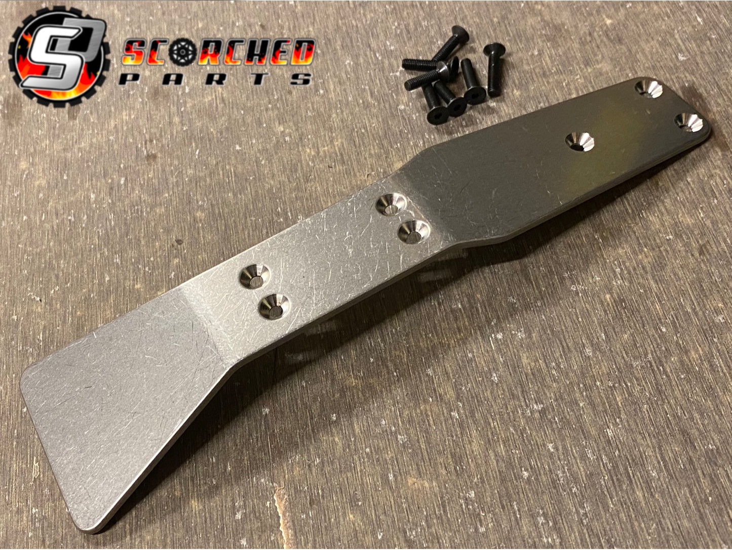 Titanium Front Skid Plate and Chassis Brace for Losi Super Baja / Rock Rey* SBR