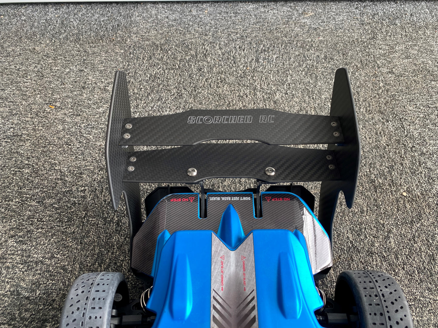 SP Rear Adjustable Twin Wing Set - for Arrma Limitless / Infraction