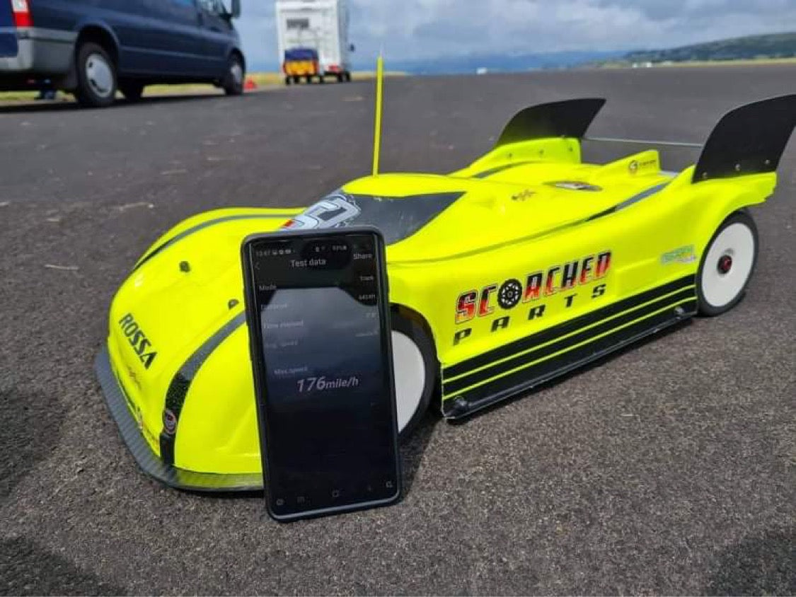 Carbon Fibre Rear Wing Set - for Delta Plastik 1/7th 8500 Jag and C100 Ford