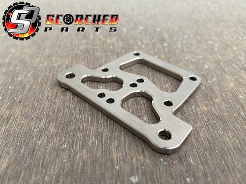 Titanium Steering Top Plate - for All Arrma 1/8th and 1/7th scale trucks inc EXB