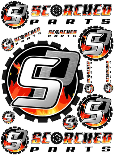 Scorched Parts Graphics / Decal / Sticker kit