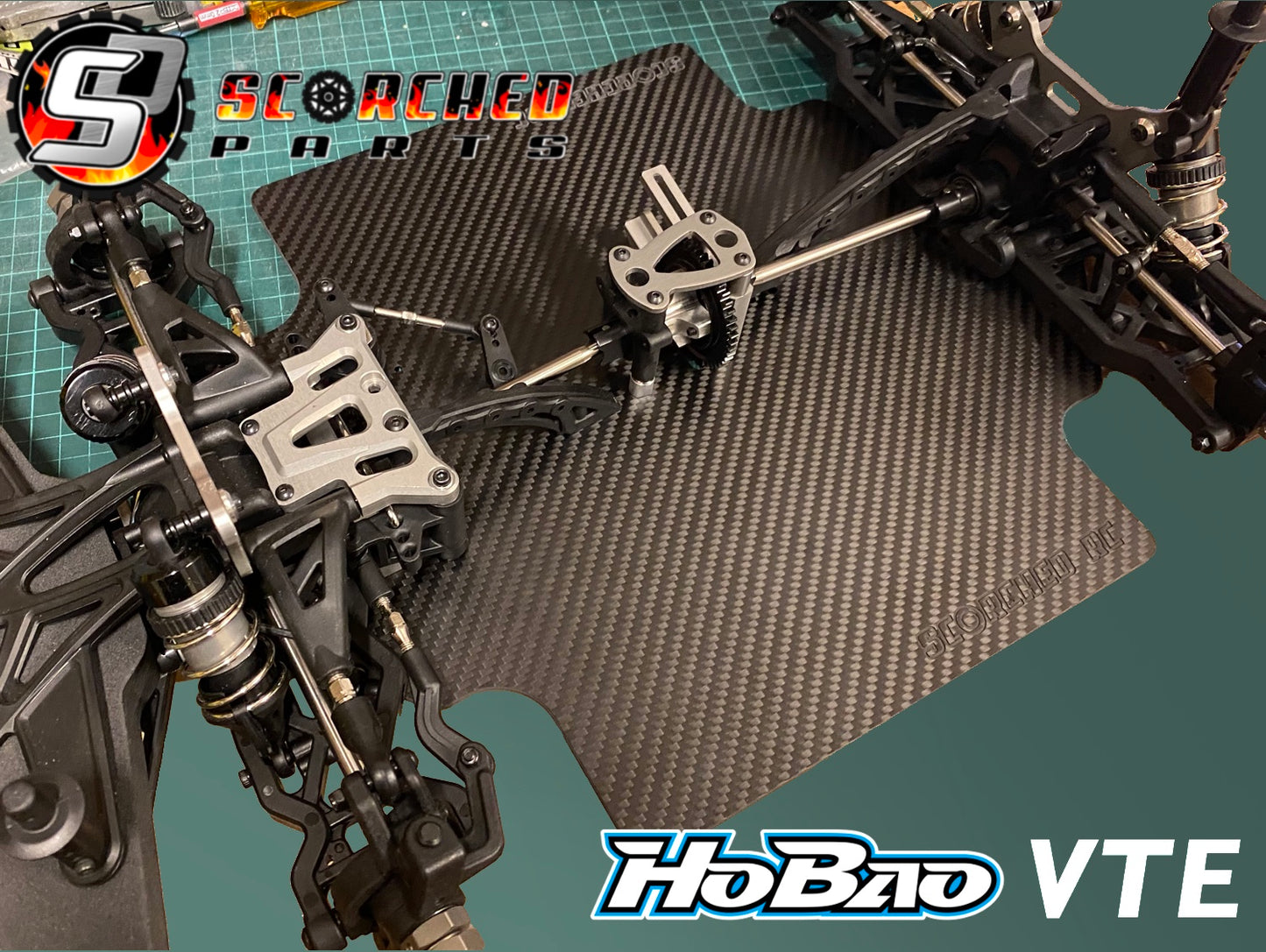 Carbon Fibre Chassis - for Hobao 1/8th VTE GT Width
