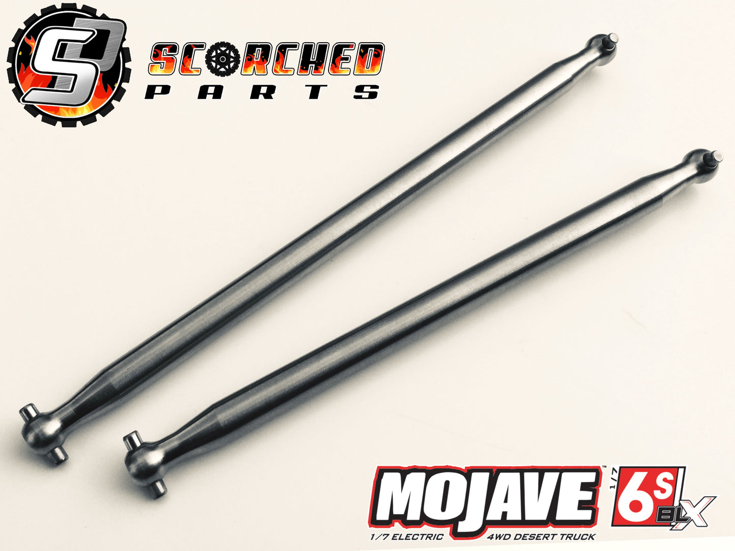 Titanium Centre Drive Shaft Pair - for Arrma Fireteam 1/7 Mojave and Big Rock